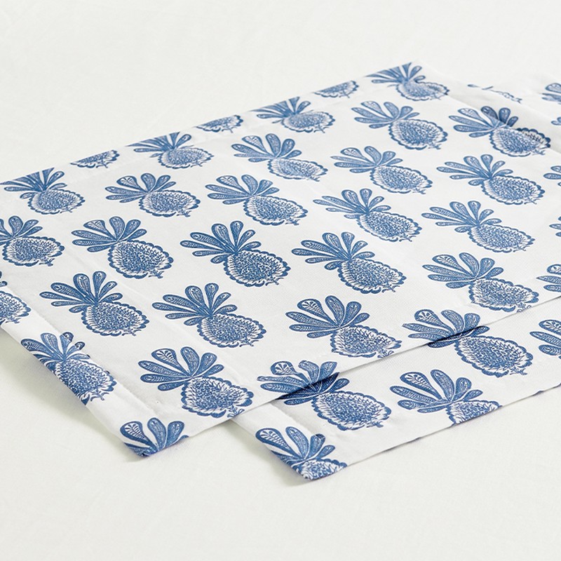 Set Of Two Printed Linen Placements from La DoubleJ