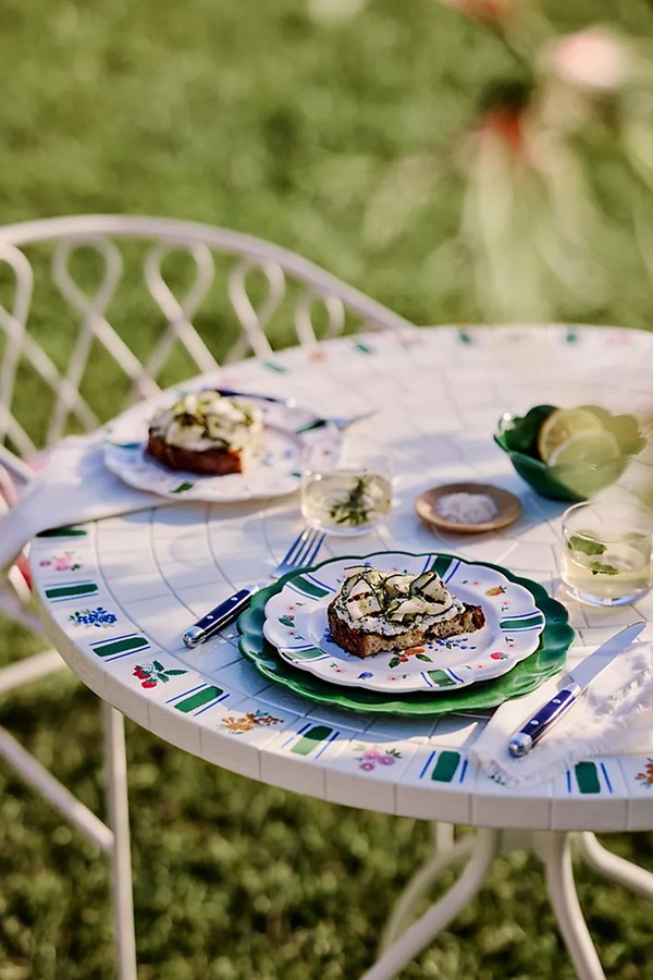 Annette Floral Melamine Dessert Plate