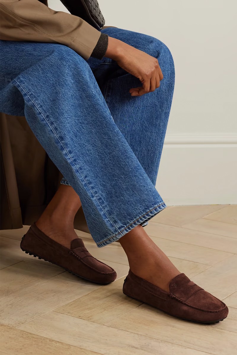 City Gommino Suede Loafers from Tod's