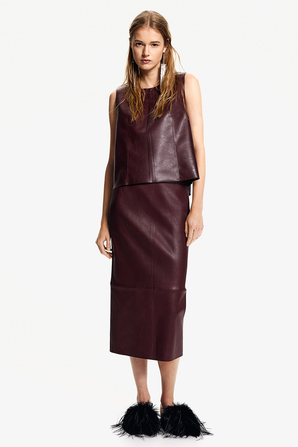 Leather Pencil Skirt from H&M