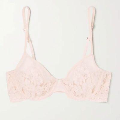 Fall In Love Cotton-Blend Leavers Lace Underwired Bra from La Perla