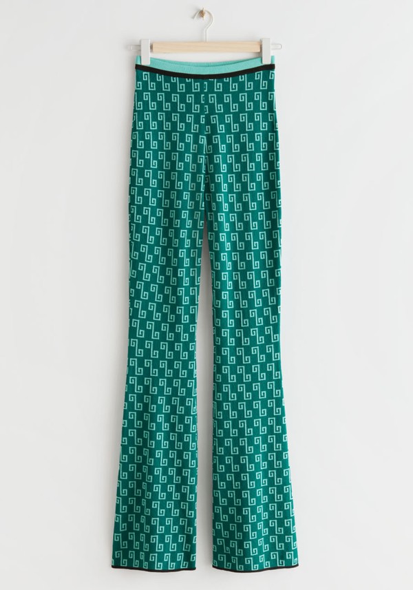 Flared Jacquard Trousers from & Other Stories