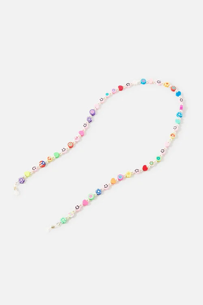 Girls Beaded Smiley Sunglasses Chain from Accessorize