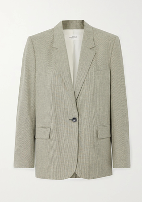 Verix Checked Cotton And Linen-Blend Blazer from Isabel Marant Étoile