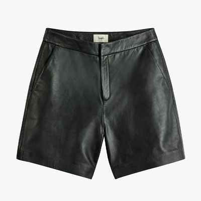 Sterling & Stitch Faux Leather Flame Short - Women's Shorts in Black