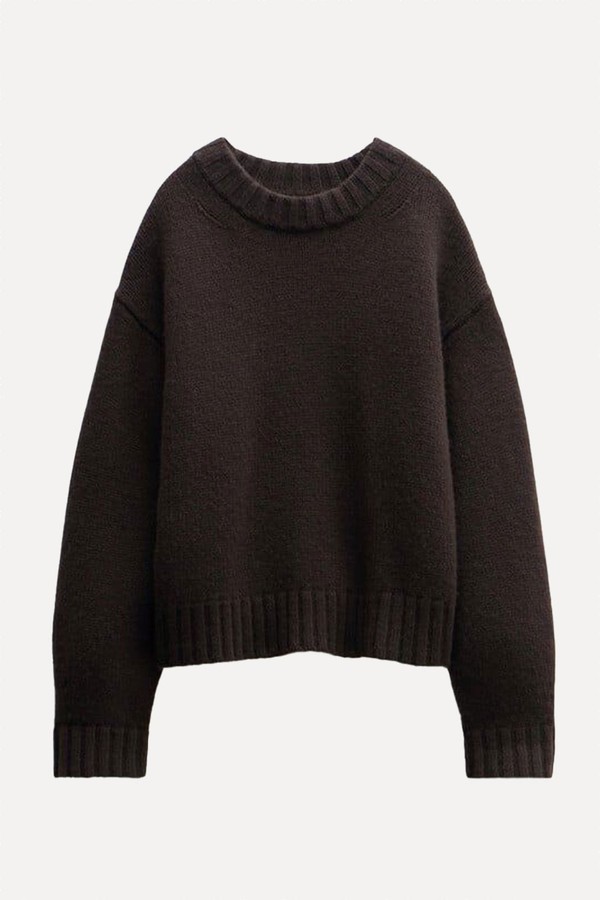 Cora Chunky Cashmere Crew Jumper from Hush