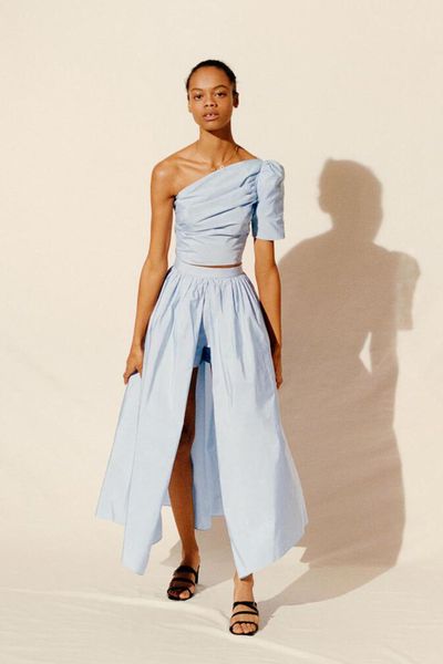 Taffeta Slip-Style Culottes