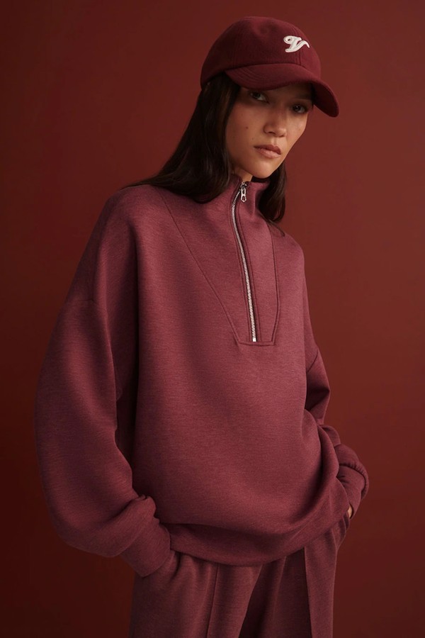 Sassafras Marl Half Zip Sweatshirt from Varley