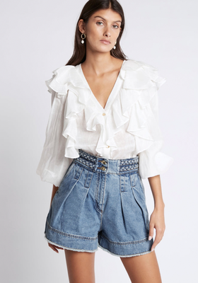 Bonjour Ruffle Layered Shirt from Aje