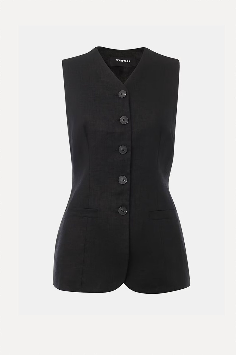 Molly Linen Waistcoat from Whistles