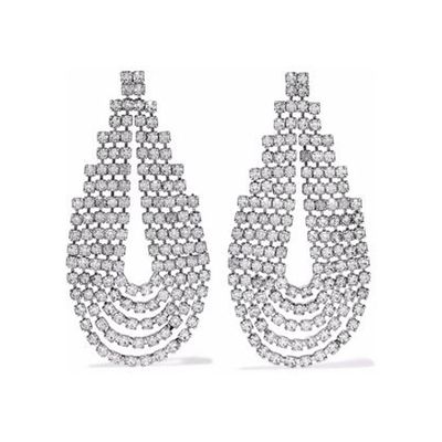 Silver Crystal Earrings from Elizabeth Cole