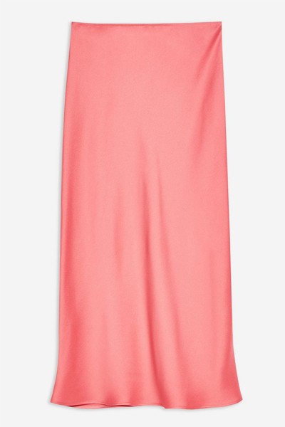 Satin Bias Midi Skirt from Topshop