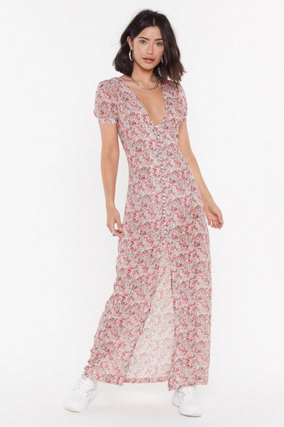 Earth Angel Floral Maxi Dress