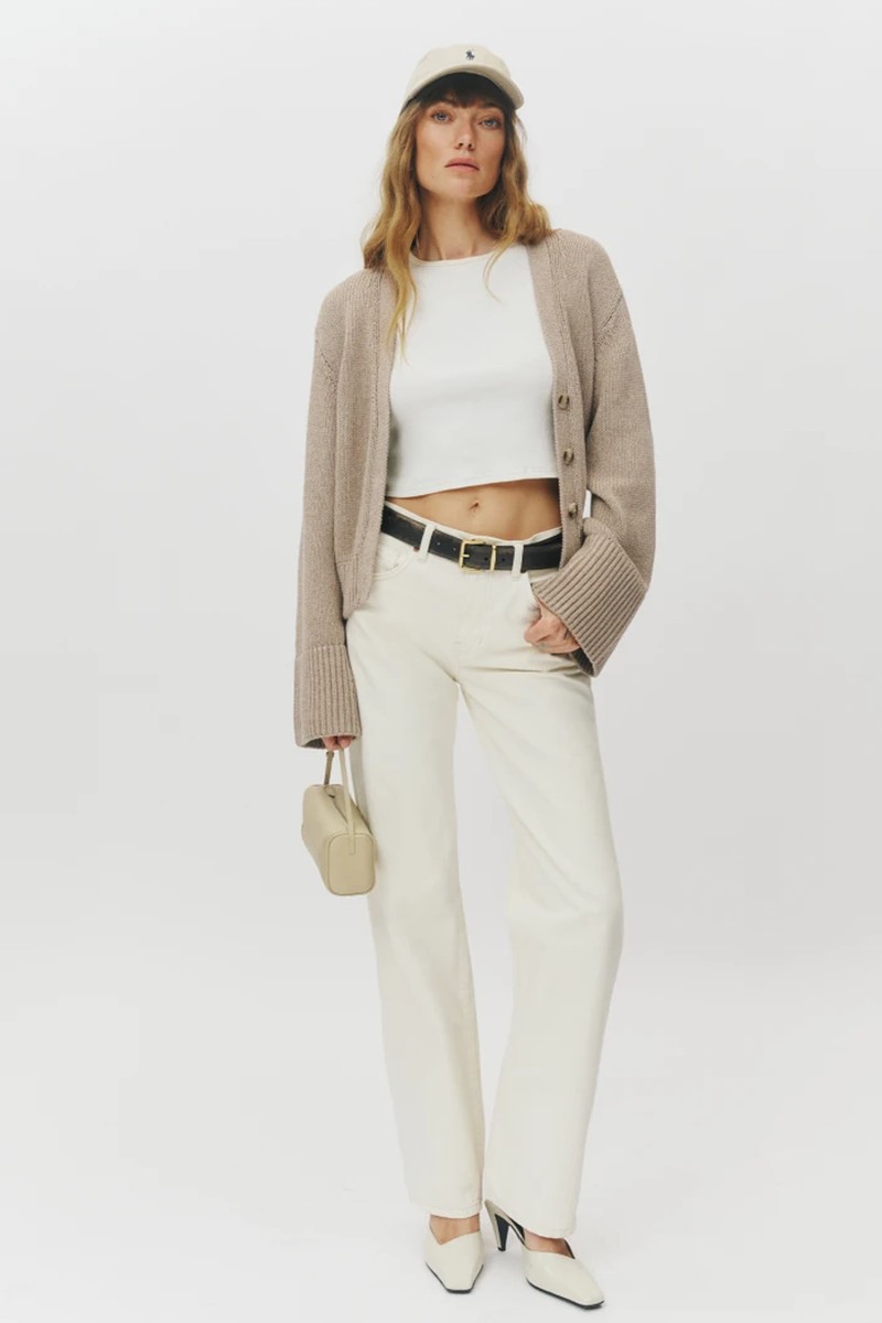 Nala Cotton Cashmere Cardigan from Reformation