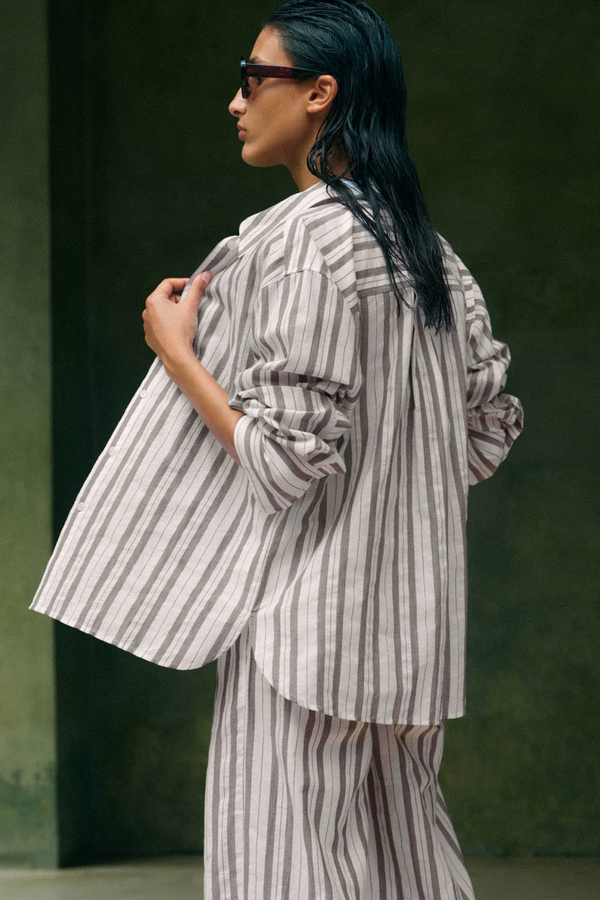 Summer Stripe Beach Shirt from ME+EM