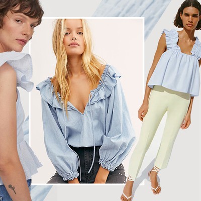 12 Pretty Blue Tops To Buy Now