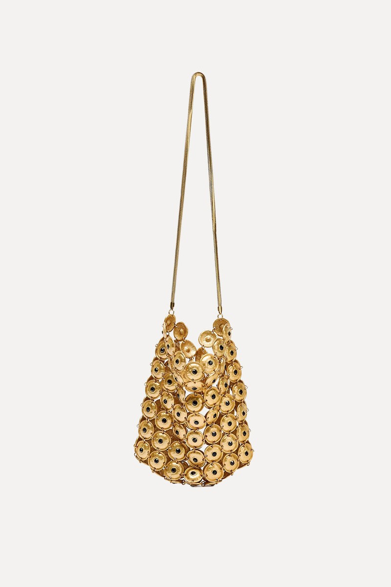Metal Appliqué Bucket Bag
