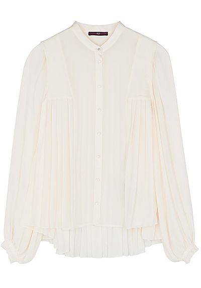 Compliment Pleated Chiffon Blouse from High