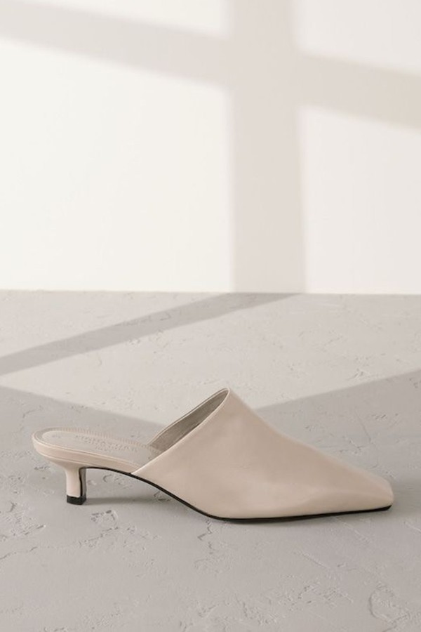 Signature Premium Leather Pointed Toe Mules from Next