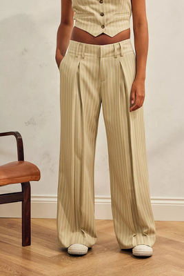 Wide Leg Tailored Trousers from Urban Outfitters
