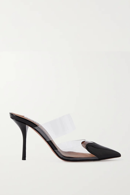 Coeur 90 Patent Leather Mules from Alaïa