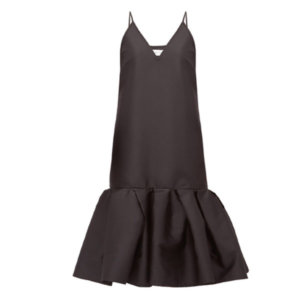 Peplum-Hem Taffeta Slip Dress from Marques’Almeida