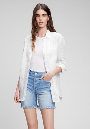 Linen Boyfriend Shirt from Gap