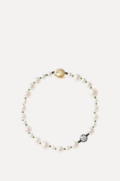 Beaches Pearl & 0.40ct Diamond Bracelet