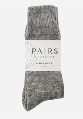 Undyed Alpaca Socks from Pairs Scotland