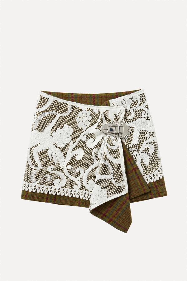 Upcycled Mini Wrap Skirt