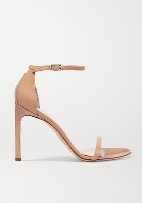 NudistSong Patent-Leather Sandals from Stuart Weitzman