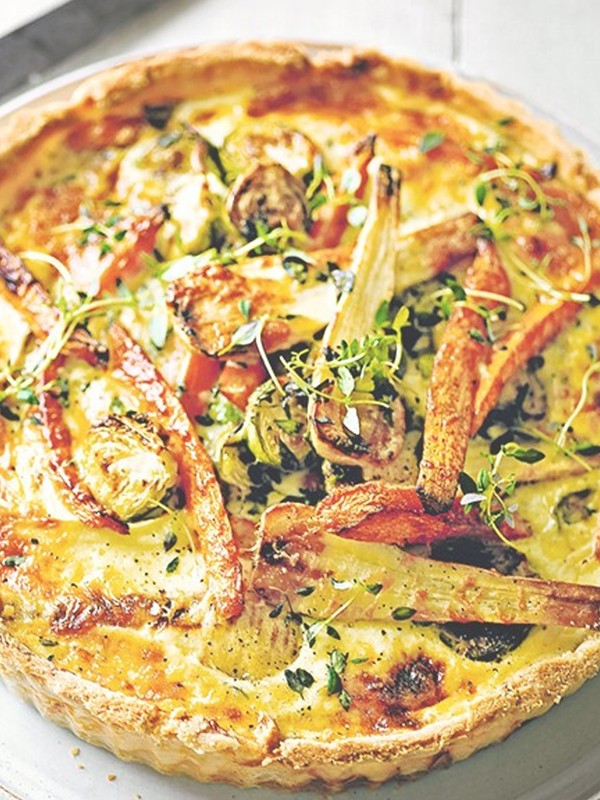 Christmas Leftover Vegetable Tart