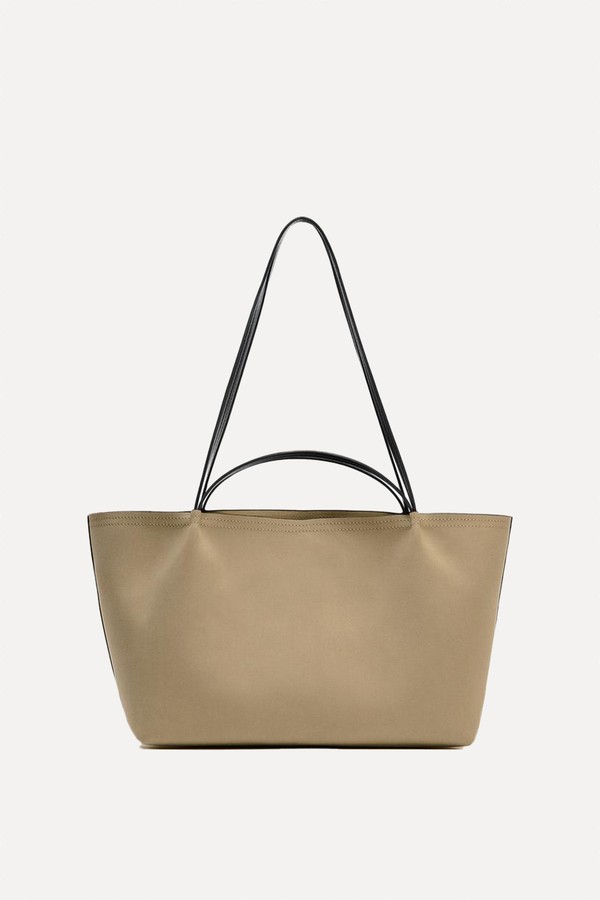 Double Handle Tote Bag from Zara