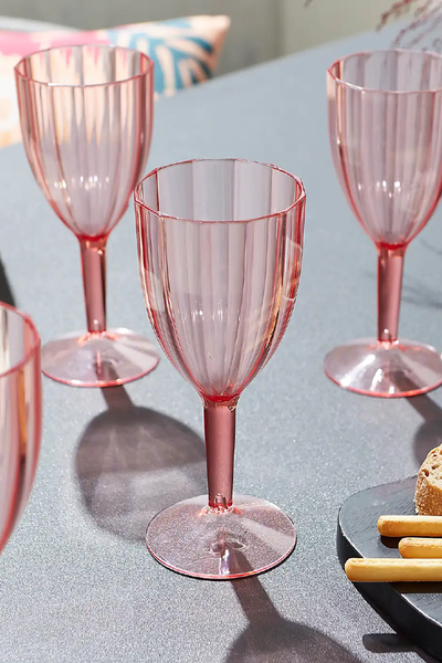 Pretty Pink Wine Glass from Dunelm