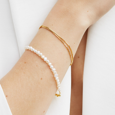 Cari Mini Pearl Bracelet from Mabe & A