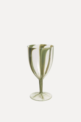 Lisbon Stripe Plastic Picnic Wine Glass from John Lewis