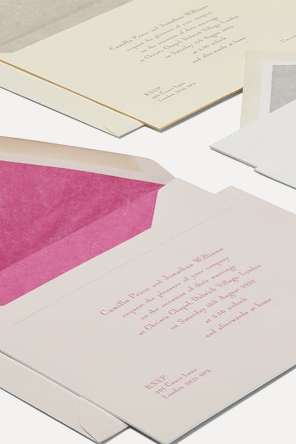 Landscape Wedding Invitation With Platemark from Smythson
