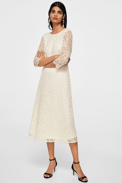 Lace Midi Dress from Mango 