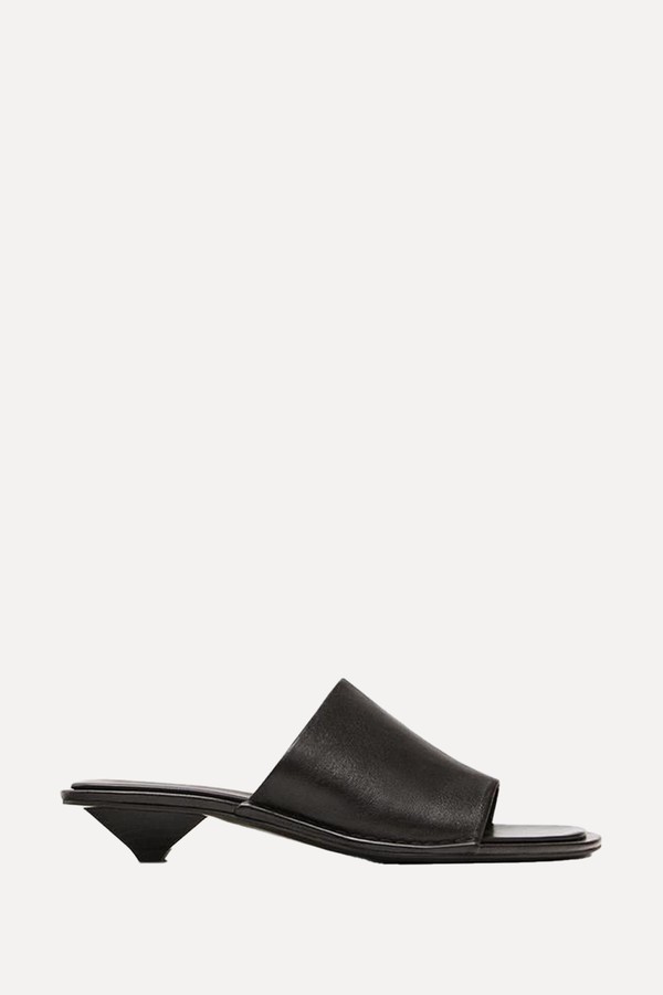 Soft High-Heel Slide Sandals