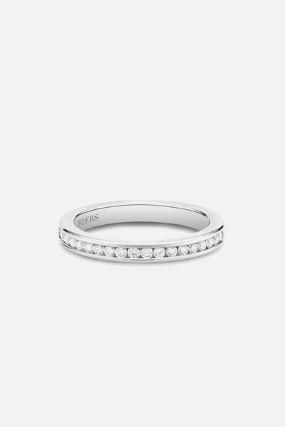 Channel-Set Half Eternity Band In Platinum