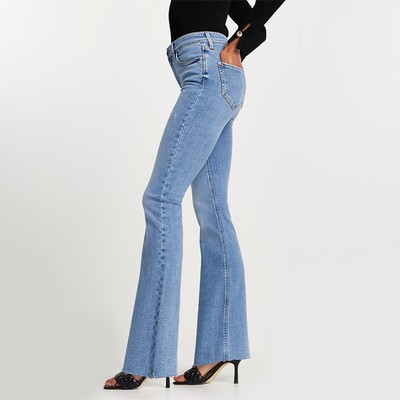 Mid Rise Flare Jeans