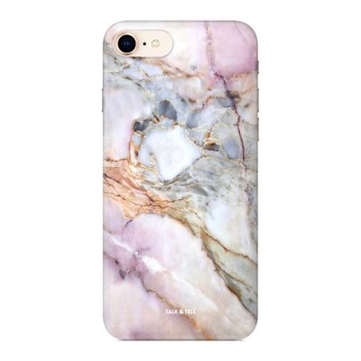 Pink Grey White Marble iPhone Case from TalkAndTell