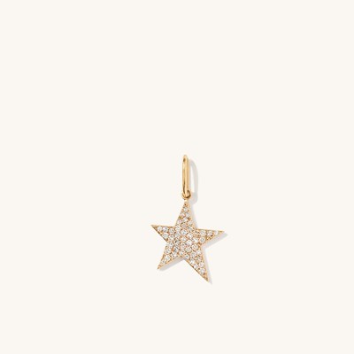 Pave Diamond Star Charm 