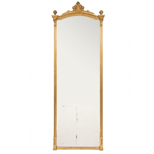 Antique English Gilded Mirror from The Old Cinema