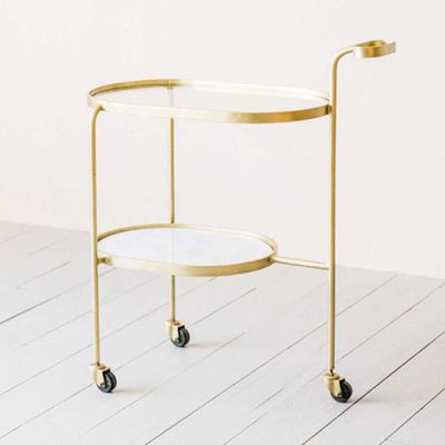 Gillian Brass Drinks Trolley from Graham & Green