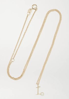 Alphabet 9-Karat Gold Pearl Necklace from Stone And Strand