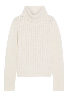 Billie Cable-Knit Cashmere Turtleneck  from Iris & Ink