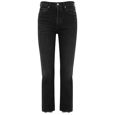 Jolene Black Distressed Slim-Leg Jeans from Citizens Of Humanity