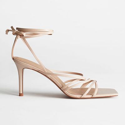 Square Toe Leather Heeled Sandals from & Other Stories