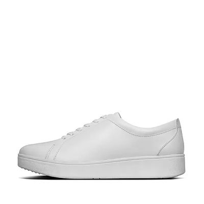 Leather Trainers Urban White